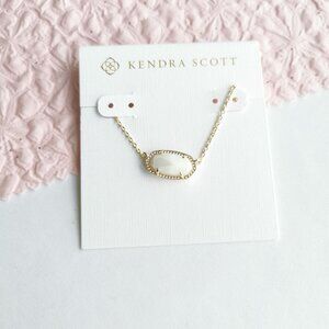 Kendra Scott Elisa White Pearl Pendant Necklace